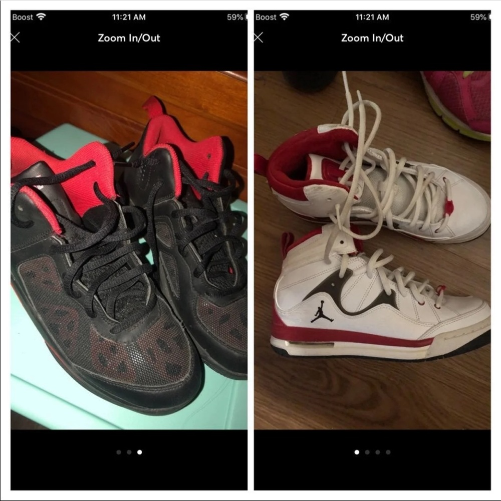 Nike and Jordan shoes